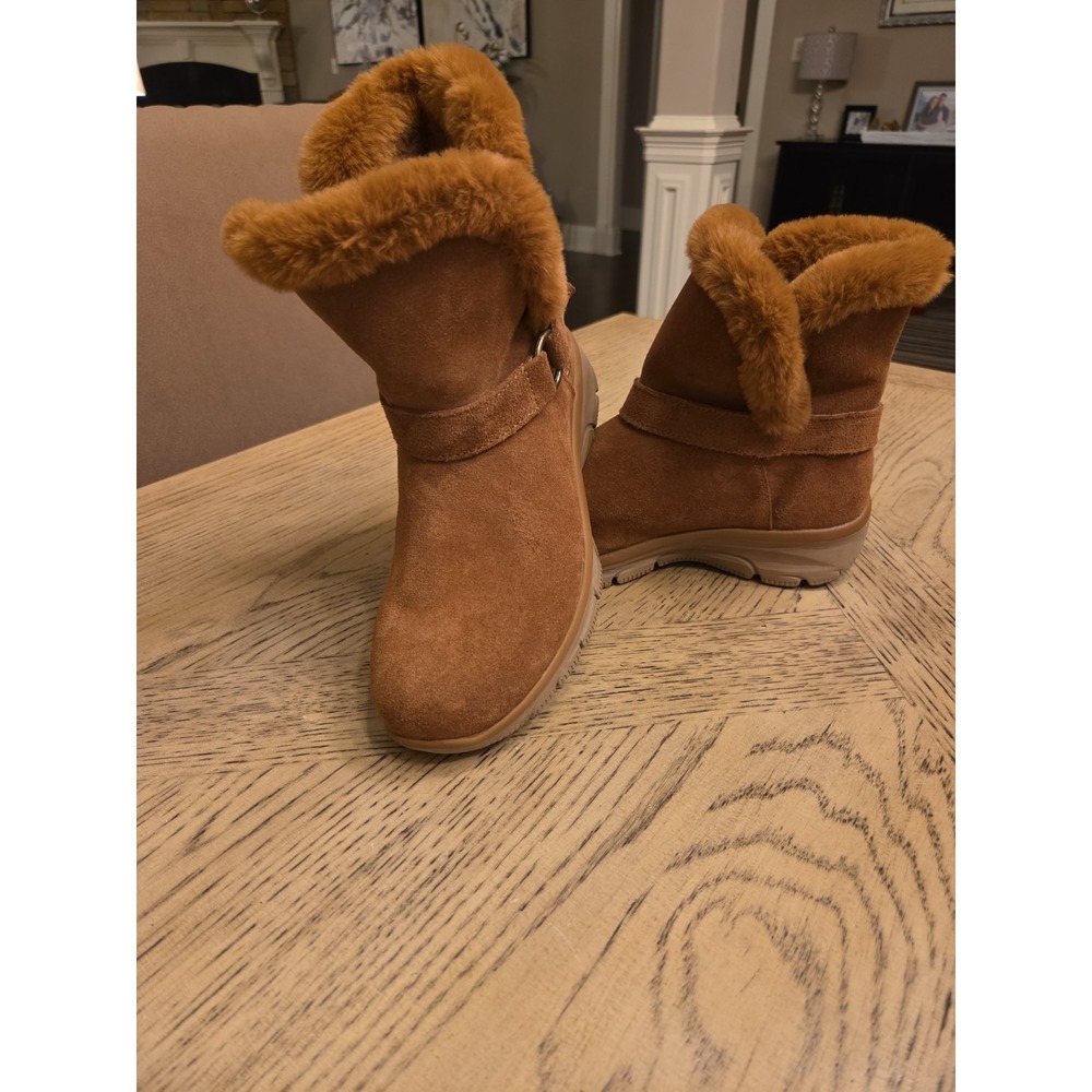 Skechers Slip-Ins Boots Easy Going Casually Perfect Women's 8M Brown Chestnut